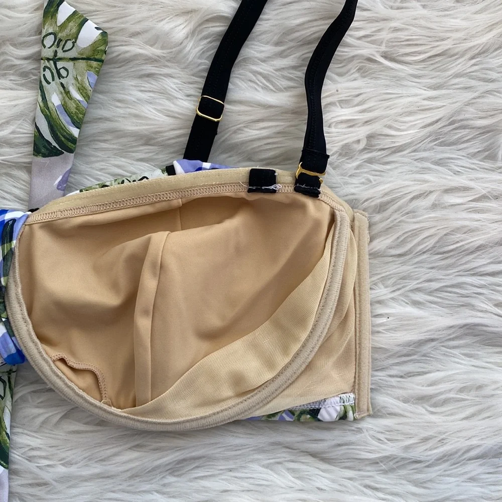 Swimsuits For All | Palm Leaf Bikini Top